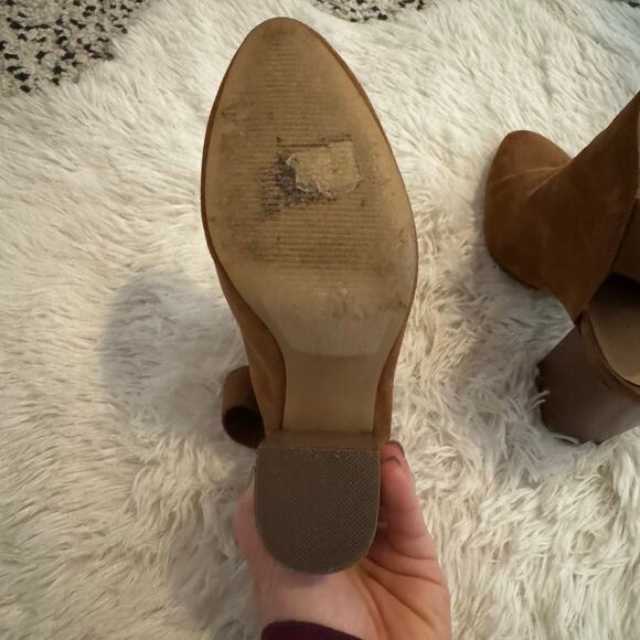 Call It Spring Vegan Brown Suede Slingback Mules Size 7 - Picture 12 of 12